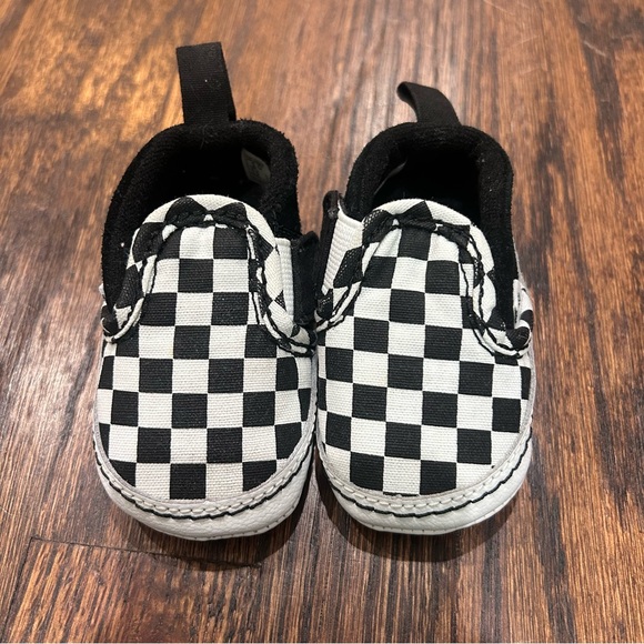 Vans Black and White Checkered Baby Shoes - Picture 3 of 9